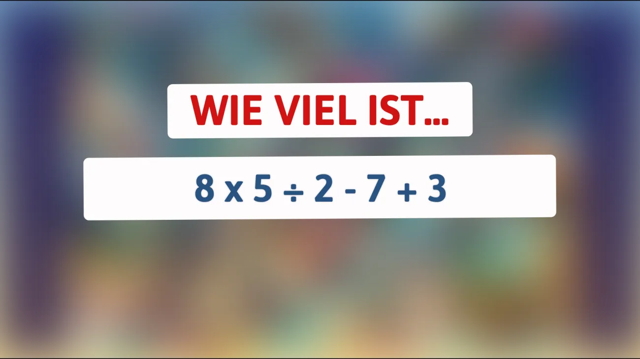 Löse dieses knifflige Gleichungsrätsel: Nur mathematische Genies finden die Antwort!"