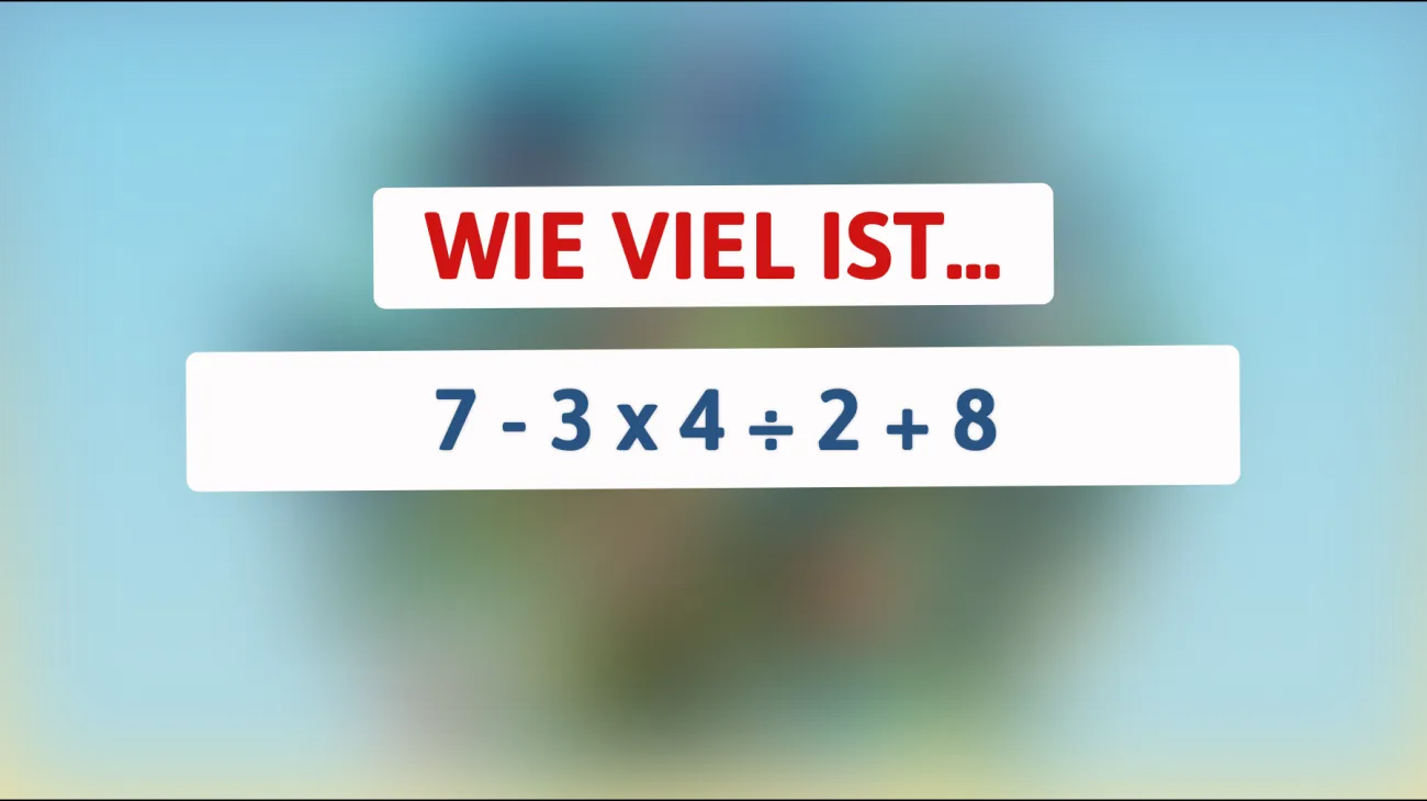 Nur 1% der Menschen kann diese mathematische Herausforderung lösen! Bist du dabei?"