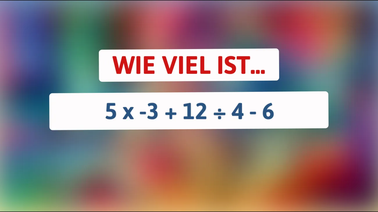 Nur 1% der Menschen können dieses mathematische Rätsel auf Anhieb lösen! Bis du einer von ihnen?"