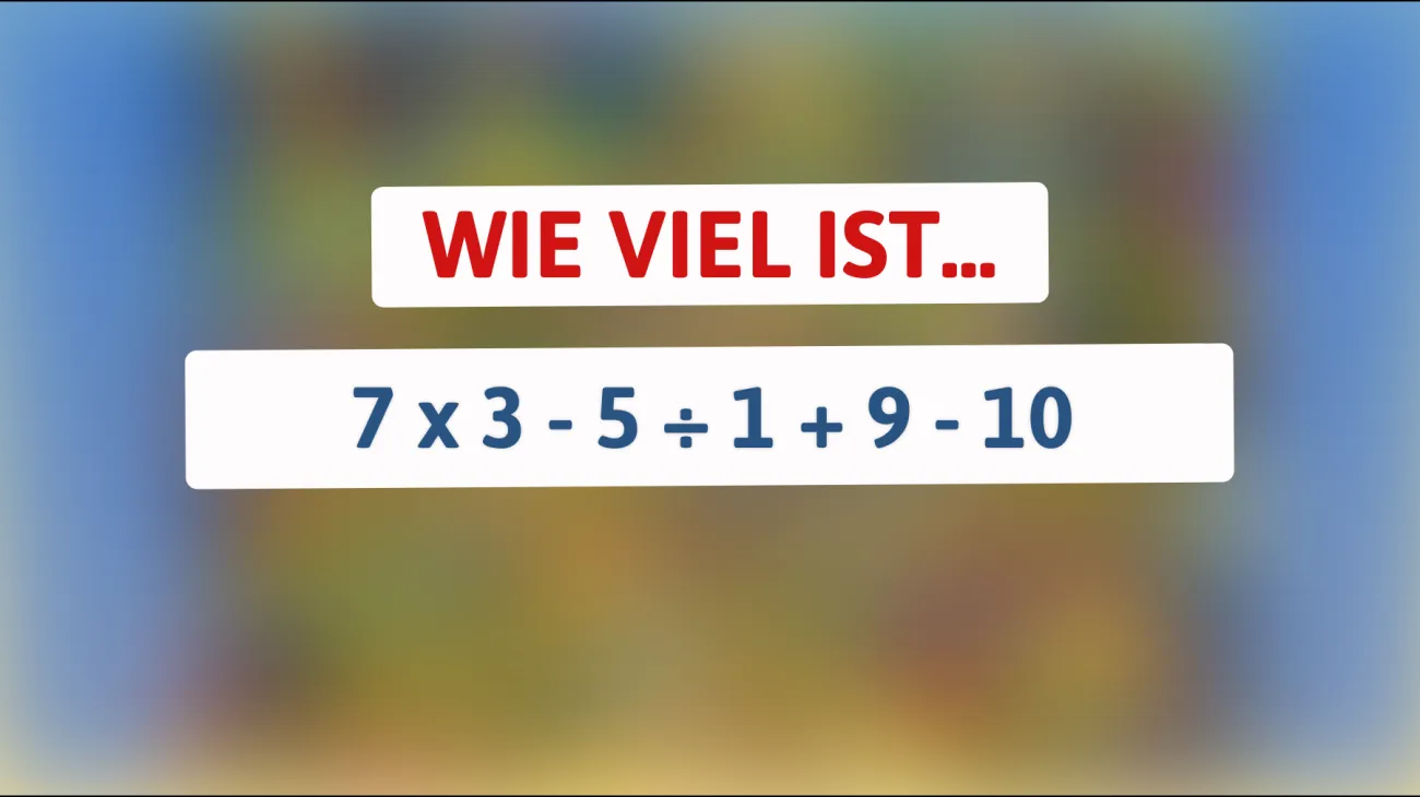 Nur Genies können dieses knifflige Mathe-Rätsel lösen – wagst du es herauszufinden?"